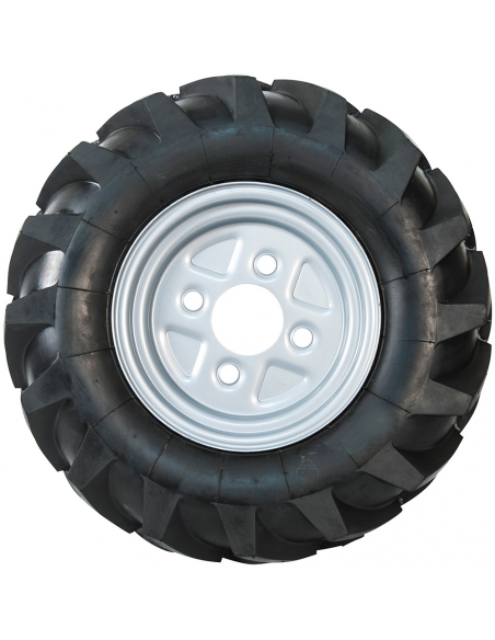 Juego 2 ruedas neumáticas sin ejes 6,50/80 x 12