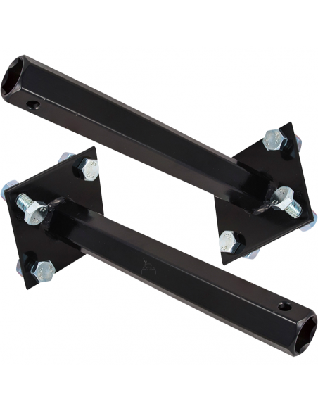 Juego ejes fijos rueda neumática y metálica hexágono 26mm