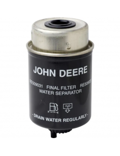 Filtro Separador de Agua / Combustible Ø79/69 Altura 143mm Original para Tractores John Deere de la serie 6005 y 6020