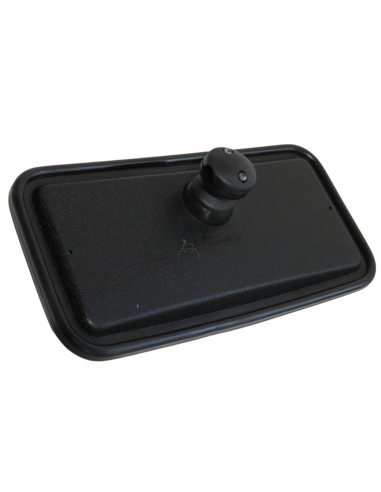 Espejo retrovisor 372 x 185 mm varilla Ø 17 mm curvo