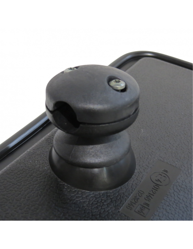 Espejo retrovisor 372 x 185 mm varilla Ø 17 mm curvo