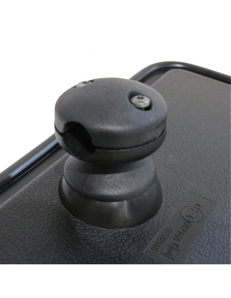 Espejo retrovisor 372 x 185 mm varilla Ø 17 mm curvo