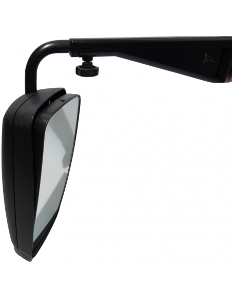 Espejo retrovisor 380 x 200 mm con soporte telescópico derecho