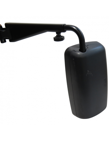 Espejo retrovisor 380 x 200 mm con soporte telescópico derecho