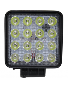 Faro de Trabajo Cuadrado de 16 Leds 106x106x35