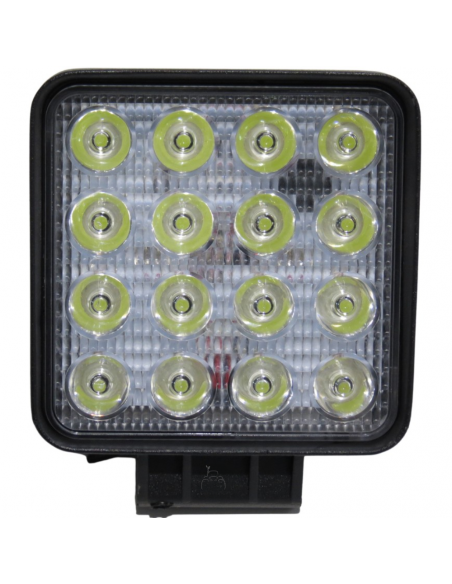 Faro de Trabajo Cuadrado de 16 Leds 106x106x35