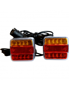 Kit de señalización 12v LED posterior magnético 12 m 7 polos 4 funciones