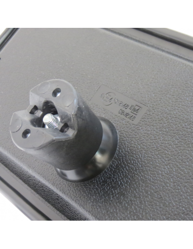 Espejo retrovisor curvo tractor 372x185mm para varilla Ø17mm