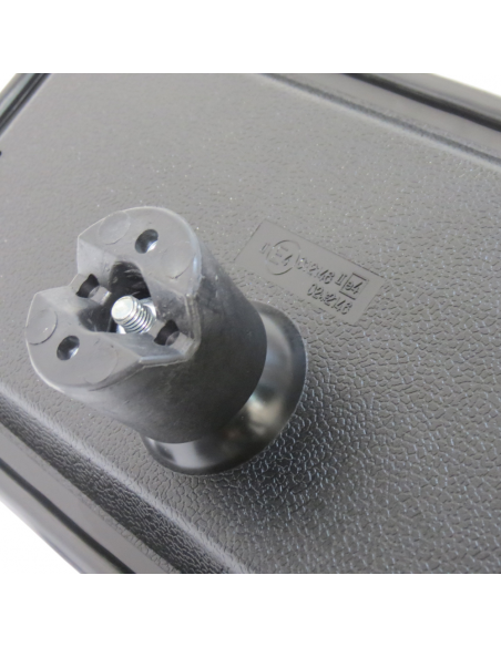 Espejo retrovisor curvo tractor 372x185mm para varilla Ø17mm