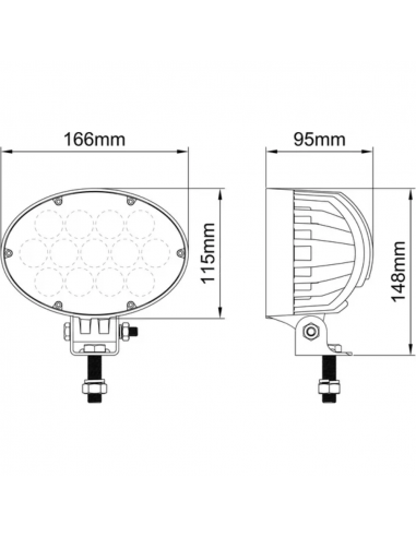 Luz de trabajo Led - 65 W - 5200 Lm