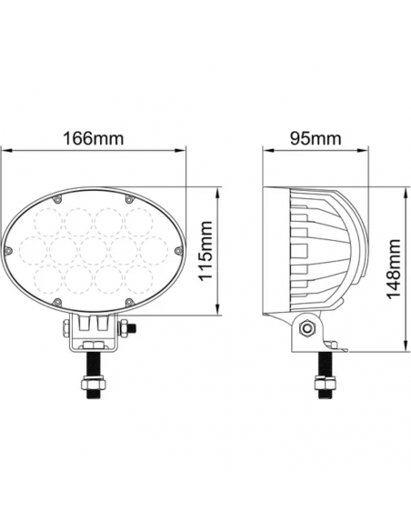 Luz de trabajo Led - 65 W - 5200 Lm