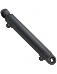 Cilindro hidráulico dirección tomas alineadas tractor Fiat, Ford, New Holland