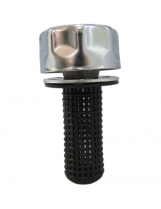 Tapón metálico rosca 1/2" con filtro cesta para depósitos aceite hidráulico