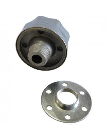 Tapón metálico rosca 1/2" con filtro cesta para depósitos aceite hidráulico