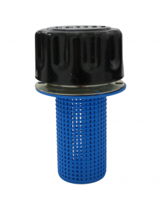 Tapón metálico media vuelta con filtro cesta para depósitos aceite hidráulico