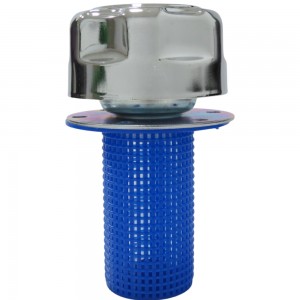 Tapón metálico rosca 1/2" con filtro cesta para depósitos aceite hidráulico