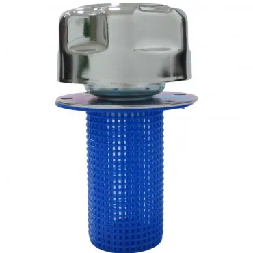 Tapón metálico rosca 1/2" con filtro cesta para depósitos aceite hidráulico