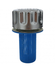 Tapón metálico media vuelta con filtro cesta para depósitos aceite hidráulico