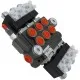 Distribuidor Hidráulico eléctrico 3 cuerpos 3/8" doble efecto circuito abierto