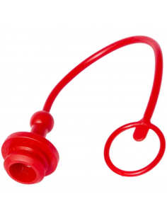 Tapón Macho para Hembra 1/2" Color Rojo