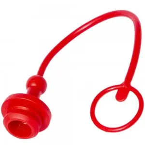 Tapón Macho para Hembra 1/2" Color Rojo