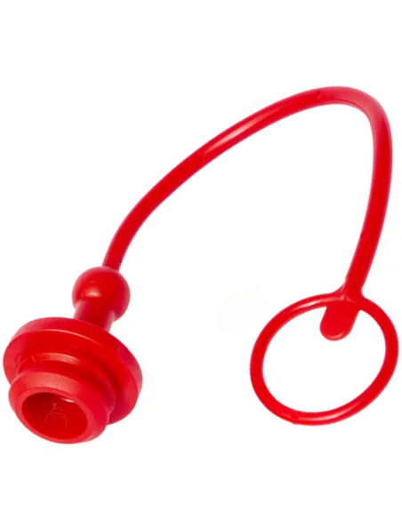 Tapón Macho para Hembra 1/2" Color Rojo
