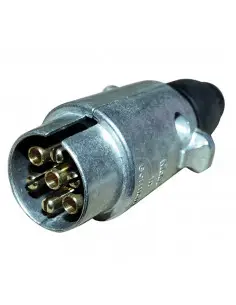 CLAVIJA DE ALUMINIO 7 POLOS CONEXIÓN CON TORNILLOS - 12V