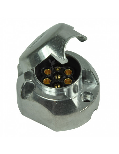 ENCHUFE DE ALUMINIO 7 POLOS