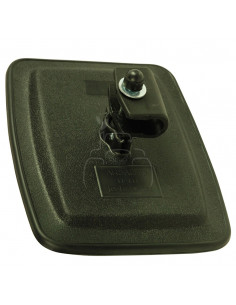 Espejo retrovisor 235 x 178 mm varilla Ø 20 mm curvo