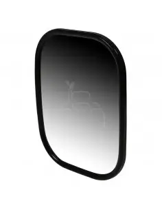 Espejo retrovisor 258 x 200 mm varilla Ø 10 mm curvo