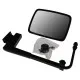 Espejo retrovisor 288 x 214 mm con soporte varilla Ø 24 mm plano izquierdo