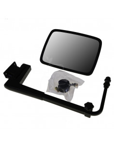 Espejo retrovisor 288 x 214 mm con soporte varilla Ø 24 mm plano izquierdo