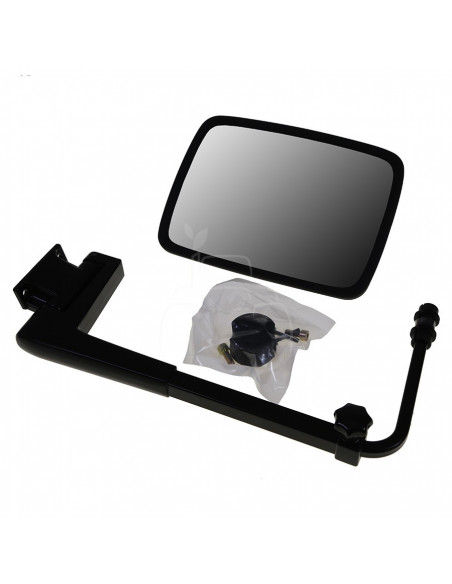 Espejo retrovisor 288 x 214 mm con soporte varilla Ø 24 mm plano izquierdo