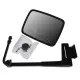 Espejo retrovisor 288 x 214 mm con soporte varilla Ø 24 mm plano derecho