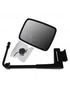 Espejo retrovisor 288 x 214 mm con soporte varilla Ø 24 mm plano derecho