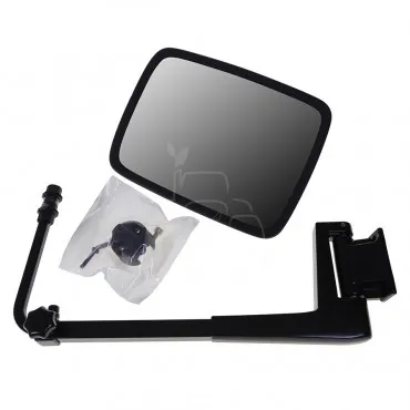 Espejo retrovisor 288 x 214 mm con soporte varilla Ø 24 mm plano derecho