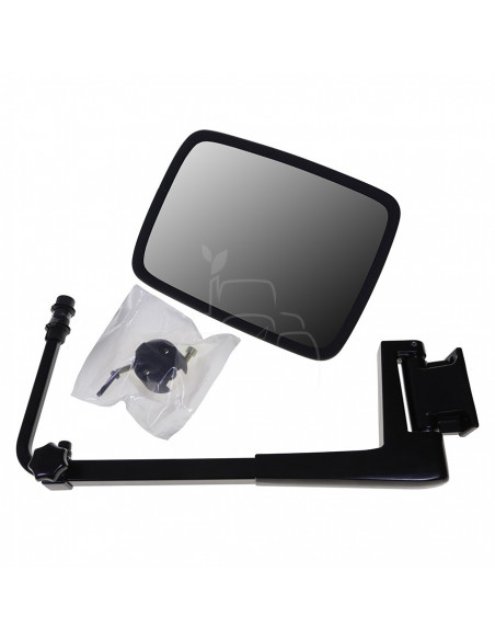 Espejo retrovisor 288 x 214 mm con soporte varilla Ø 24 mm plano derecho