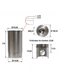 CAMISA, PISTÓN Y SEGMENTOS