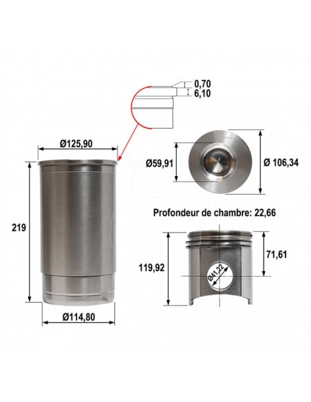 CAMISA, PISTÓN Y SEGMENTOS