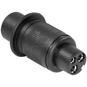 Clavija de plásticos 3 polos hembras - 12/24 v Fendt, Fiat, Ford 1964853C1