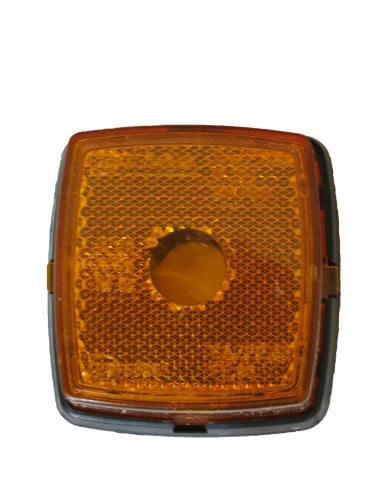 Piloto Cuadrado Lateral Naranja Con Reflector
