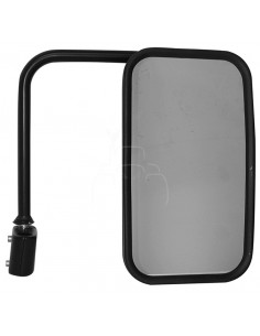 Espejo retrovisor 360 x 209 mm con soporte varilla Ø 25 mm plano derecho