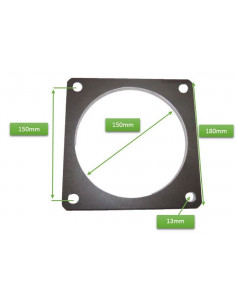 Brida en acero de 6".