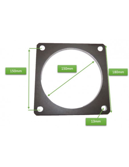 Brida en acero de 6".