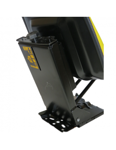 Asiento amarillo para tractor John Deere base inclinada
