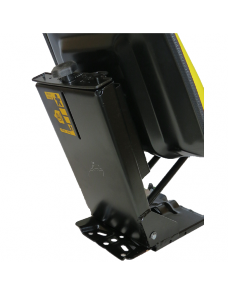 Asiento amarillo para tractor John Deere base inclinada