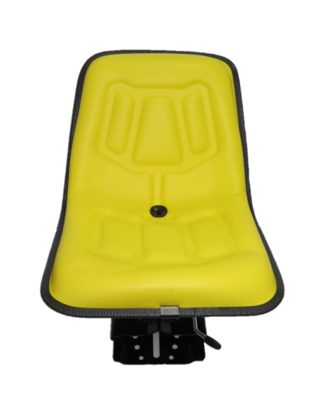 Asiento amarillo para tractor John Deere base inclinada