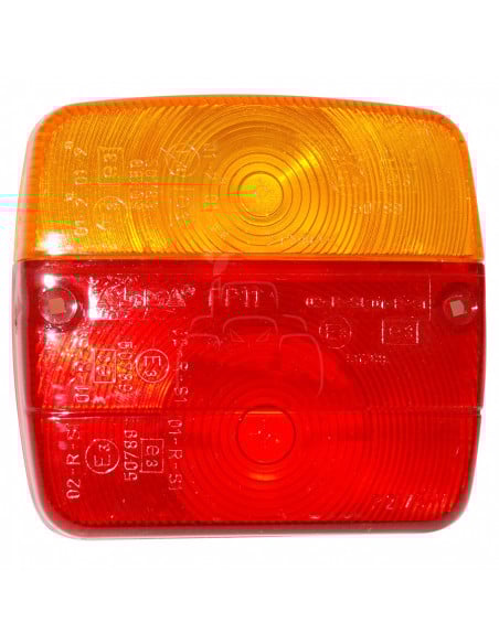 Pasta tulipa piloto trasero cuadrado para remolques