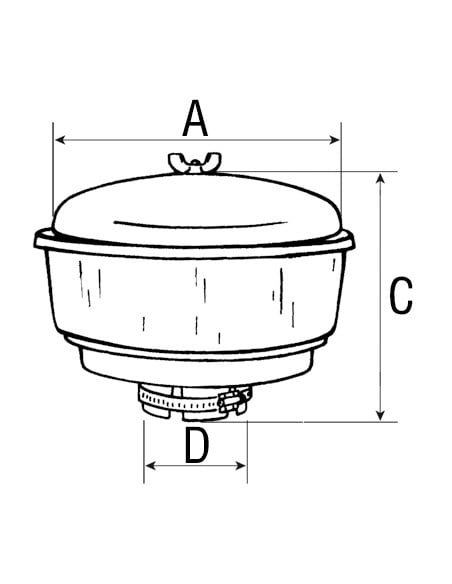 Prefiltro purificador de aire Ø interior de 78 mm 04318399