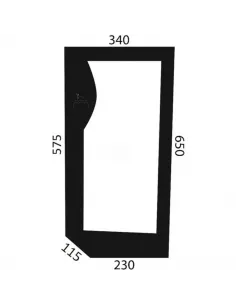 Cristal Delantero Inferior Lado Izquierdo CNH 82001923
